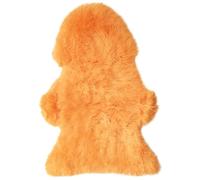 Eco-Tanned Luxury Light Orange Sheepskin Rug - Bright, Sustainable, and Soft Sheepskin for Warm and Inviting Home Décor