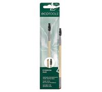 EcoTools Eyebrow Brush Duo, Tame, Sculpt & Fill in Brows, Multipurpose For Eyebrow Gel, Powder, & Cream, Dual-Ended Spoolie & Angled Brow Brush, Eco Friendly, Cruelty-Free, & Vegan, 1 Count