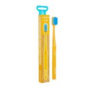 Eco Toothbrush Premium, 6,500 Bristles, Gentle on Teeth and Gums, Vegan, Yellow Nordics