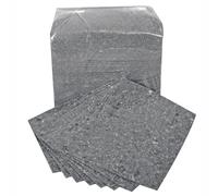 Eco Universal Spill Absorbent Pads - 100 Sheets, 130L Total Absorption Capacity - For cleanup of Oil, Coolants, Mild Acids - Eco-Conscious, 85% Recycled - Indoor/Outdoor Use - Made in the UK