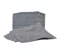 Eco Universal Spill Absorbent Pads - 50 Sheets, 65L Total Absorption Capacity - For cleanup of Oil, Coolants, Mild Acids - Eco-Conscious, 85% Recycled - Indoor/Outdoor Use - Made in the UK