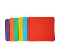 Eco Walker 12inch Flat Square Spot Marker Multi-Color Exercise Kids Floor Playmat