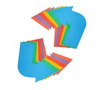 Eco Walker Waterproof Directional Floor Arrow Temporary Direction Sign Anti-Slip Arrow Sign for Floor Carpet Indoor Outdoor Application (Turn Arrow)