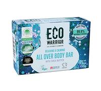 Eco Warrior All Over Body Soap Bar | Body, Face and Hand Bar Soap with Deeply Nourishing and Moisturising Shea Butter | Natural, Eco Friendly, Vegan, Cruelty-Free | Free From SLS or Parabens | 100g