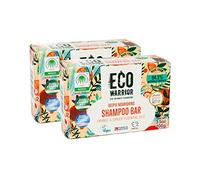 Eco Warrior Deeply Nourishing Shampoo Bar Duo Pack 100gx2 | Vegan, Cruelty Free, Natural, No SLS or Parabens| Cleansing & Hydrating Pink Clay, Pure Orange & Ginger Essential Oil | Gifts for Her or Him