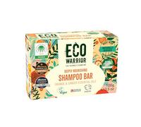 Eco Warrior Deeply Nourishing Shampoo Bar | Vegan, Cruelty Free, Natural, No SLS or Parabens | Eco Friendly Cleansing | Hydrating Pink Clay, Pure Orange & Ginger Essential Oil for Healthy Hair | 100g