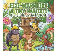 Eco-Warriors & Tiny Habitats Storytelling Coloring Book: An Educational Adventure for Kids Ages 4-12 to Save the Forest with Zippy, Tank, Sprout, and Gadget