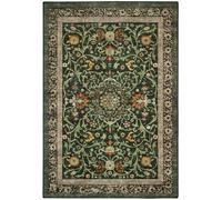 Eco-Washable Country Paisley Green Rug - 160 x 230cm