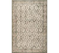Eco-Washable Cream Rug Botanicals Design - 185X275 cm