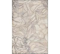 Eco-Washable Cream Rug Floral Design - 160X230 cm
