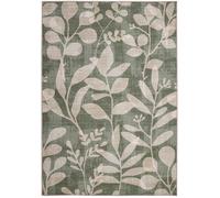 Eco-Washable Green Eden Leaves Rug - 160 x 230cm