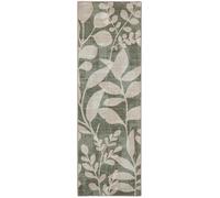 Eco-Washable Green Eden Leaves Runner - 75 x 220cm