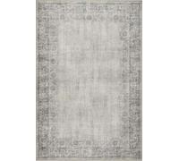 Eco-Washable Grey Rug Bordered Design - 120X185 cm