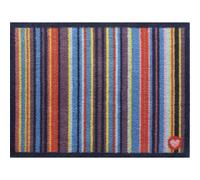 Eco-Washable Mat Multicolour Striped - 65X85 cm