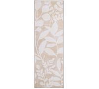 Eco-Washable Natural Eden Leaves Runner - 75 x 220cm