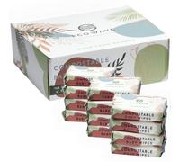 Eco Wave Bamboo Baby Wipes, 100% Biodegradable & Compostable, Unscented, Hypoallergenic, Vegan, Alcohol-Free, 768 Wipes