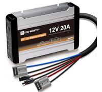 ECO-WORTHY 12V 20A DC-DC Charger with MPPT Controller,One-board Battery Charger with Anderson Connector for Gel, AGM,SLA,Lithium Battery,in RV,Car,Boat, Campervan,Yacht