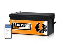 ECO-WORTHY 12V 280Ah Lithium Leisure Battery Bluetooth, Low-Temp Cut off
