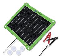 ECO-WORTHY 18 Volt 7.5 Watt Solar Car Charger,Solar Charger for Car Care, Portable Solar Panel with Alligator Adapter for Car, Boat, Motorcycle, RV, Truck