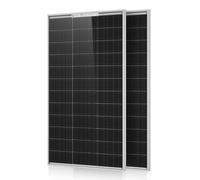 ECO-WORTHY 200W 12V Bifacial Solar Panel for Caravan Motorhome Home | 2x 100W N-Type mono panels, up to 15% rear-side gain. Weatherproof, plug & play. For campervans, sheds, farms, off-grid
