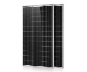 ECO-WORTHY 200W 12V Bifacial Solar Panel for Caravan Motorhome Home | 2x 100W N-Type mono panels, up to 15% rear-side gain. Weatherproof, plug & play. For campervans, sheds, farms, off-grid