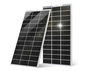 ECO-WORTHY 240W Solar Panel Bifacial 2pcs 120 Watt 12 Volt Monocrystalline Generation Module Off Grid PV Power Charger for Caravan Campervan RV Shed Farm Motorhome