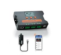 ECO-WORTHY 30A Solar Charge Controller with Bluetooth & App Monitoring, Individual Battery Controller for Solar Panels, Dual USB Ports Car 12V/24V PWM for FLD/LiFePO4/SLD/GEL Motorhome Solar System