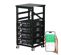 ECO-WORTHY 4-Pack 48V 100AH Server Rack LiFePO4 Battery 20.48kWh Capacity with Bluetooth & WIFI