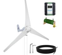 ECO-WORTHY 400W 12V/24V Wind Turbine Generator Power Kit with 40A PWM Hybrid Wind Solar Charge Controller for Marine/Household/Hybrid Solar Wind Power System¡