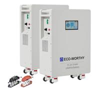ECO-WORTHY 48V 314Ah V1 (2-Pack) LiFePO4 Battery for Home Backup