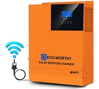 ECO-WORTHY 5000W 48V All-In-One Solar Hybrid Inverter with Built-in 80A MPPT Charge Controller and 5000W Pure Sine Wave Inverter for Camper,Home,Shed,Solar Panel System