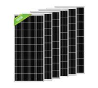 ECO-WORTHY 600W Solar Panel of High Efficiency Monocrystalline Module for RV Campervan Trailer Off-Grid Solar Panel System: 6pcs 100W Solar Panel