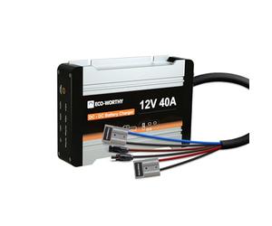 ECO-WORTHY Charging Amplifier 12V 40A DC-DC Battery Charger For LiFePO4 Gel Charging Amplifier For RV Caravans