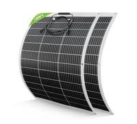 ECO-WORTHY Flexible Solar Panel 260W 12V Waterproof Photovoltaic Module for Motorhome Boat Caravans Campervan Roof Cabin and Non-Flat Surfaces