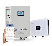 ECO-WORTHY Home Power Station Backup, 48V 314Ah(V1) LiFePO4 Battery with 6kW Inverter, WiFi Support, Communication-Ready