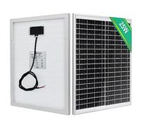 ECO-WORTHY IP65 25W 12V Waterproof Solar Panel for Car Van Boat Camping Travel
