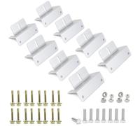 ECO-WORTHY Pack of 8 Solar Panel Mount Assembly, Solar Panel Z Holder with Nuts and Screws, Solar Panel Roof Mounting Z Brackets, for Caravans, Walls, Boats, Roofs