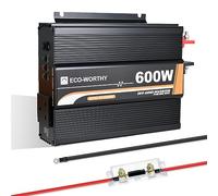 ECO-WORTHY Pure Sine Wave Off-Grid Inverter 600W DC 12V to AC 230V for Car RV Caravan Camping and Solar System Home
