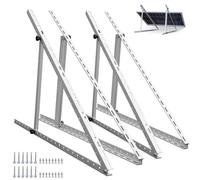 ECO-WORTHY Set of 4 Solar Panel Brackets, 114 cm, Adjustable Angle Solar Panel Mount for Power Plant, Balcony, Adjustable Angle from 0 to 90°, 100W-800W, Camper