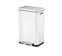 Eco X-Cube Stainless Steel Trash Can White Color Capacity 20L + 20L