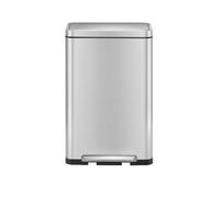 Eco X-Cube Trash Can In Stainless Steel Silver Color Capacity 20Lt+20Lt