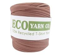 Eco Yarn Co Recycled Cotton T-Shirt Yarn,Brown,700g (120m) Bobbin
