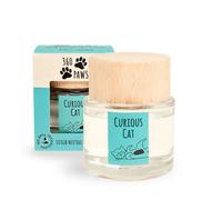 Eco360 Curious Cat Odour Neutralising Diffuser Fresh Lavender & Neroli No-Spill 80Ml Aromaguard™ Pet Diffuser