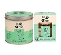 Eco360 Playful Pet Odour Neutralising Candle & Diffuser 360 Paws Home Fragrance Set