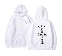 ECOABS Hoodie Travis Scott Double Sided Print Sweatshirt Hip Hop Casual Sweatshirt, Men Women Fashion Loose Plus Size Jacket XS ~ 3XL
