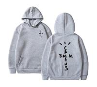 ECOABS Hoodie Travis Scott Double Sided Print Sweatshirt Hip Hop Casual Sweatshirt, Men Women Fashion Loose Plus Size Jacket XS ~ 3XL