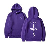 ECOABS Hoodie Travis Scott Double Sided Print Sweatshirt Hip Hop Casual Sweatshirt, Men Women Fashion Loose Plus Size Jacket XS ~ 3XL