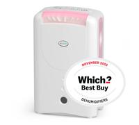 EcoAir DD1 Classic MK6 Pink 7.5L/Day Desiccant Dehumidifier with Ioniser