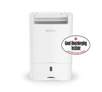 ecoair DD3 Slimline Desiccant Dehumidifier - 10 Litres/Day Extraction， Slim Compact Body， Laundry Mode， Low-Temperature Performance - White