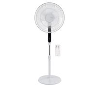 EcoAir Equinox DC Fan | 16" Pedestal Fan | Low Energy 3.5 Watts/hour | Remote Control | Adjustable Height | 12 Speeds| Touch Control | 12H Timer | 85° Oscillation